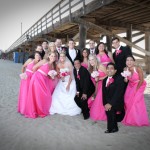 Bridal Party at Sunset Beach
